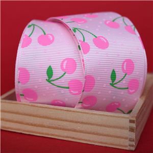 Cherry Pick Ribbons - 40mm Peal Pink